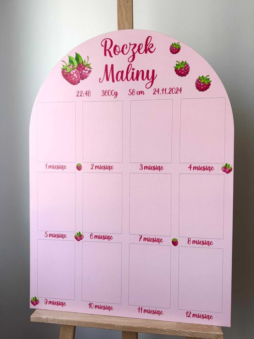 tablica roczek mam już roczek miejsce na zdjęcia pamiątka prezent