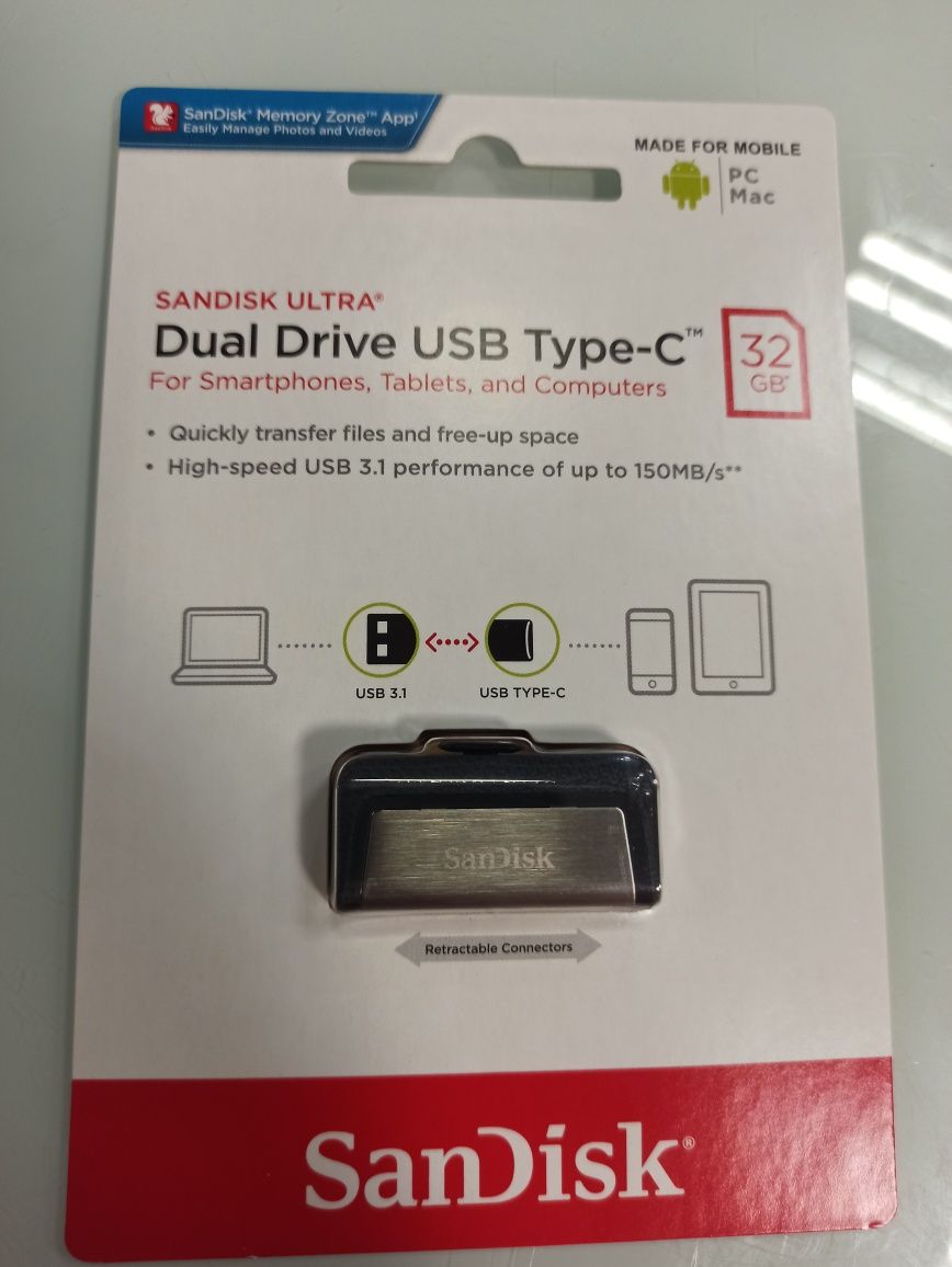 Pamięć USB typu C 32GB Sandisk nowy