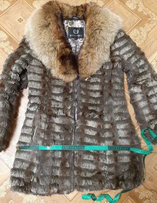 Шубка шуба кожурой полушубок на рост 160-164см р.40-46