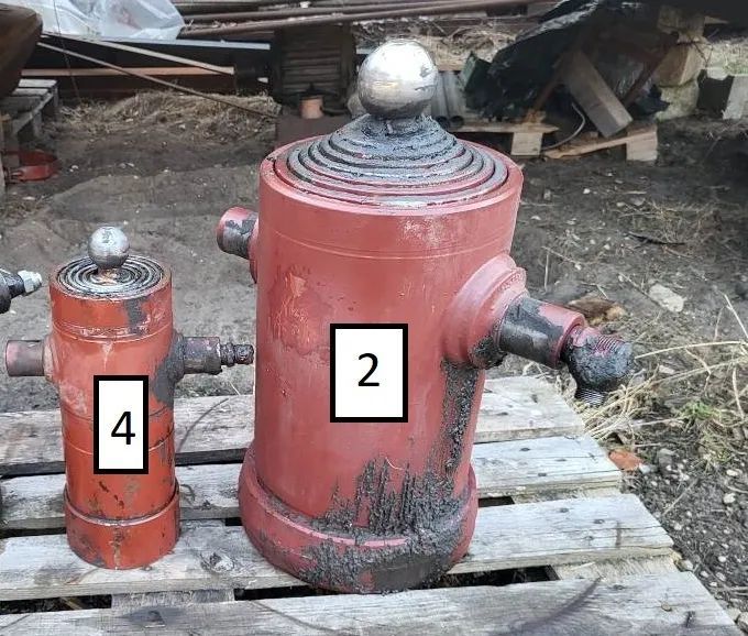 Siłownik kiper wywrot Iveco Man Nissan  Man Renault