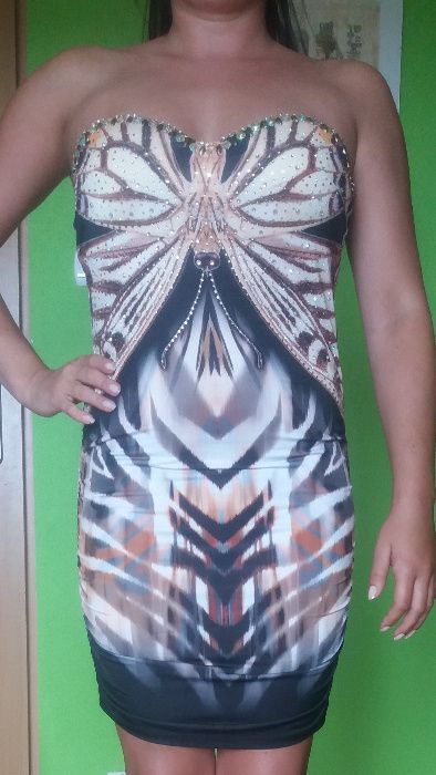 Sukienka Fasardi sexy Sylwester wesele S/M 36, 38