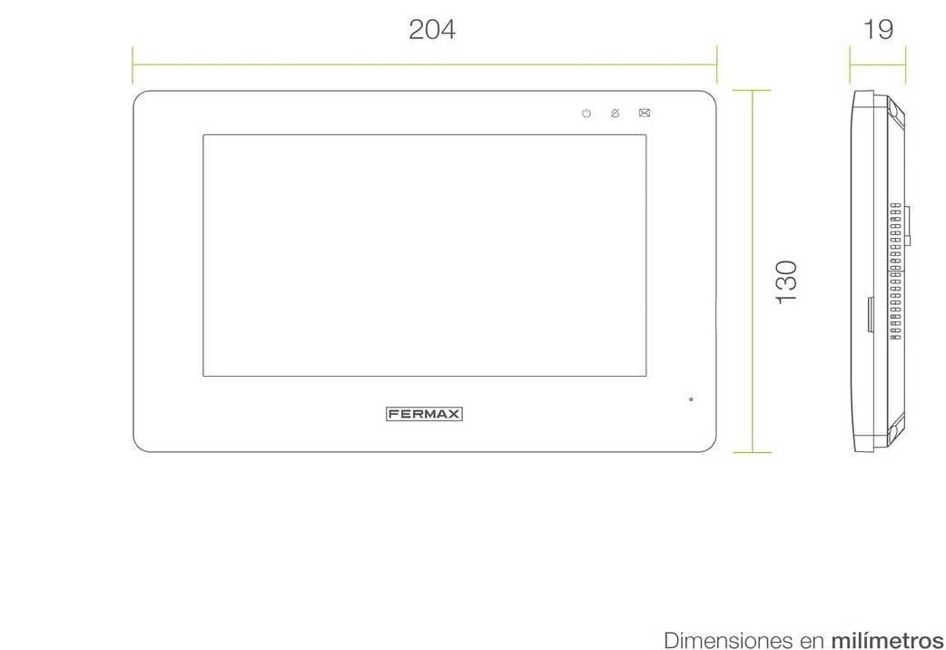 Wideodomofon Dotykowy Bezprzewodowy SEE-U Wi-Fi Fermax F1393 7"#9667