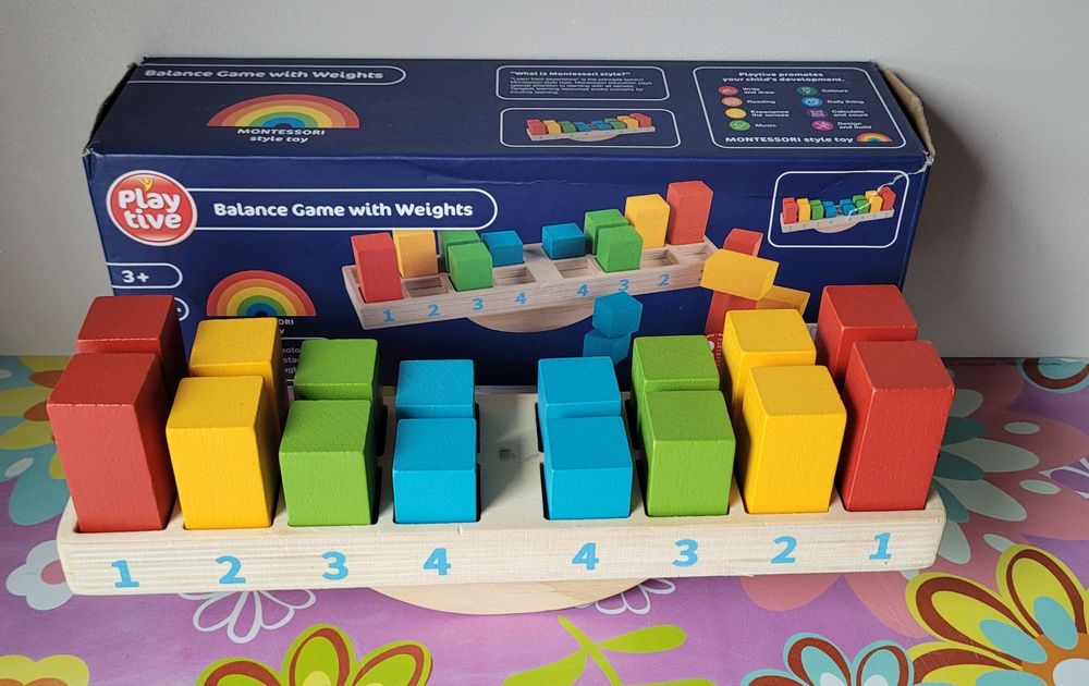 Drewniane układanki PlayTIve hands puzzle i balance game