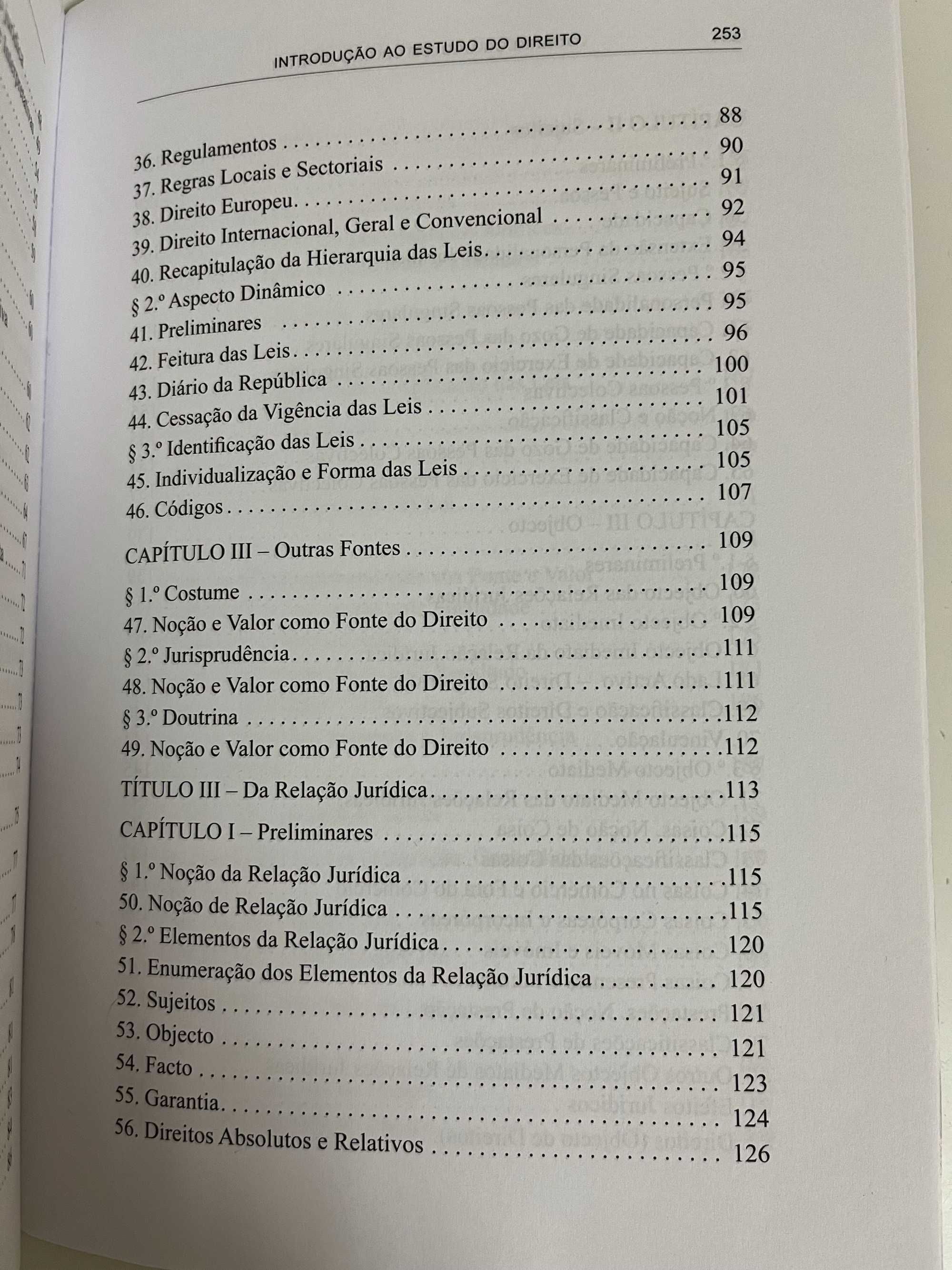 Livro "Introdução ao Estudo do Direito"