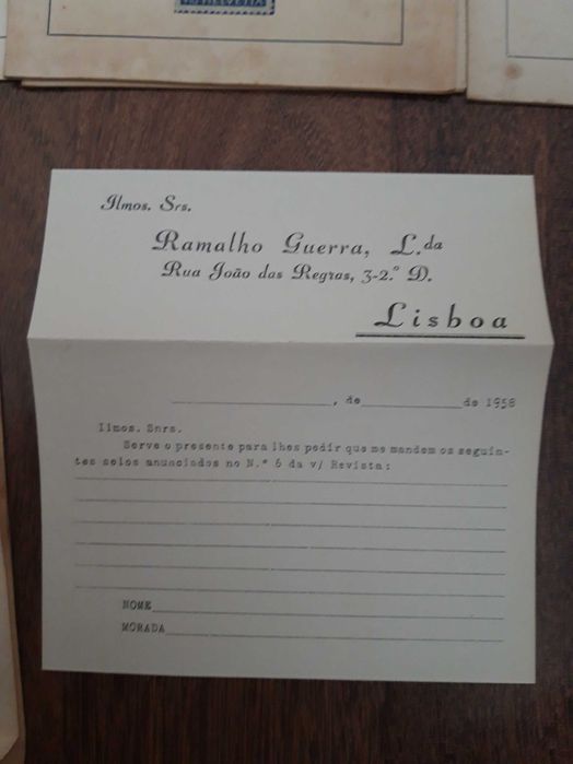 Selos Antigos - Revista Filatélica 1957-58 (Vários)