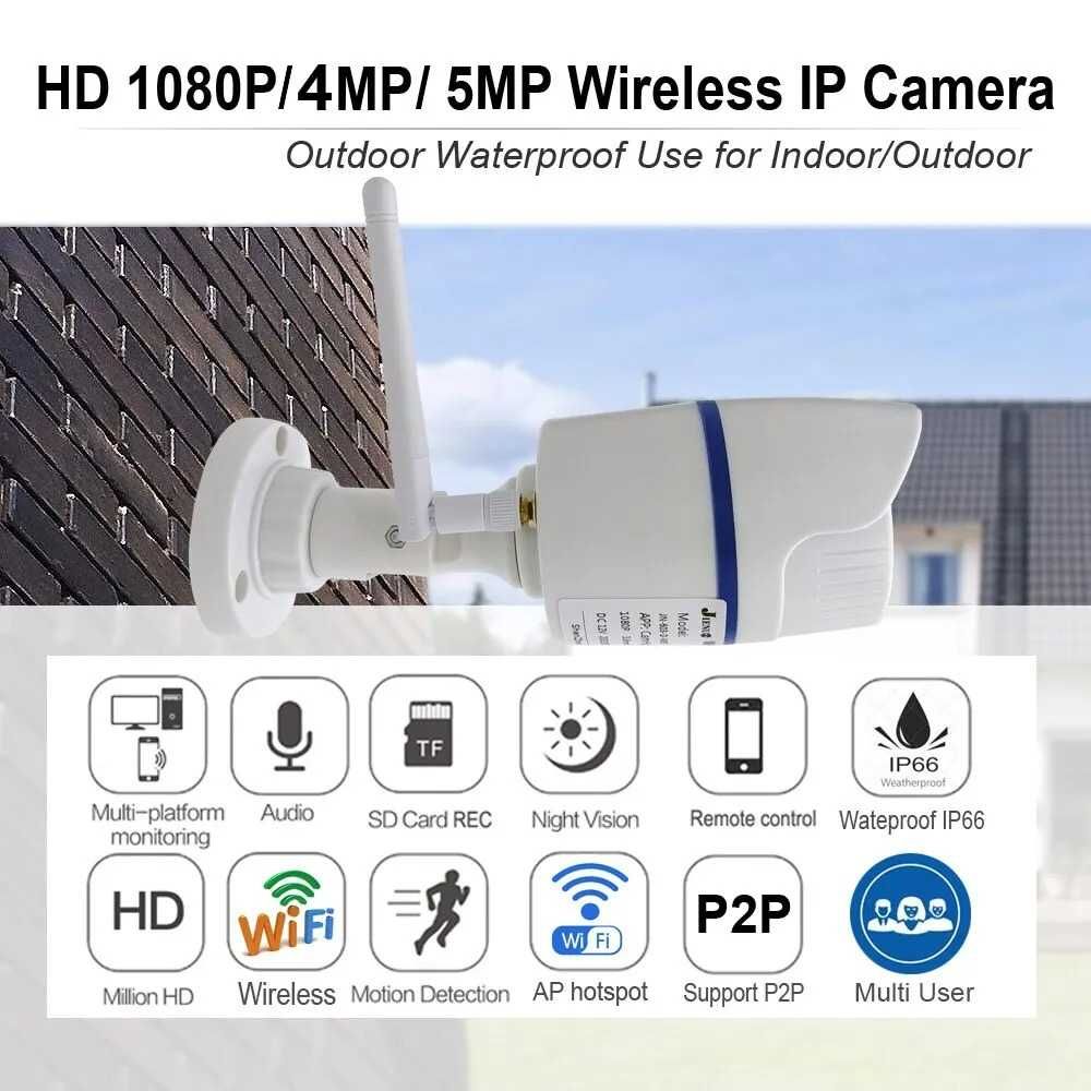 Ip Câmera Wifi CCTV Vídeo Vigilância 5MP 1080p