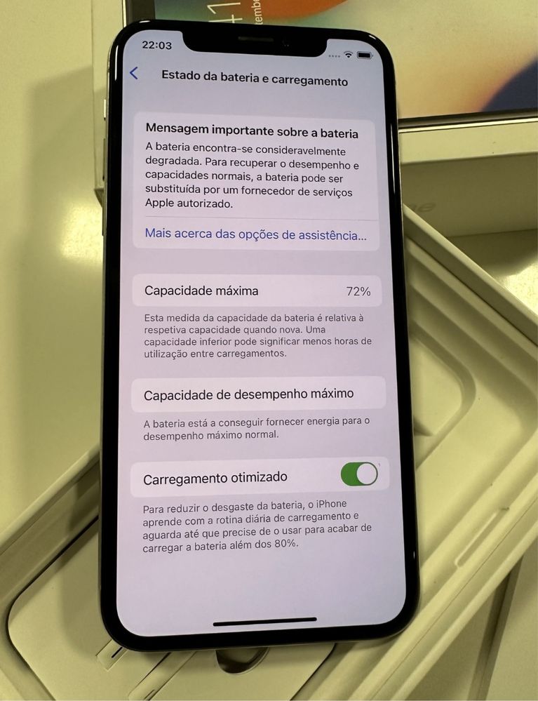IPhone X branco 64gb