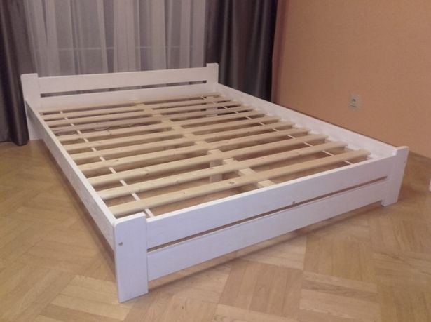 Łóżko białe siwe sosna dąb orzech 90,120,140,160,180x200 drewniane