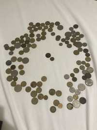 Varias moedas de escudo