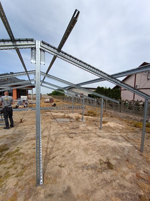 KONSTRUKCJA PV kompletna na grunt dwupodporowa fotowoltaika