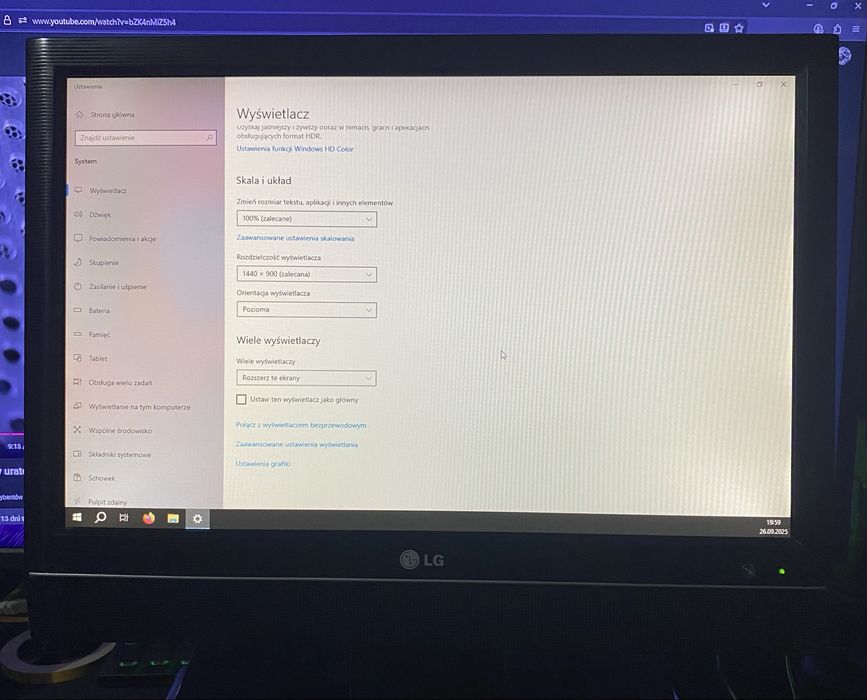 Telewizor Monitor LG 19LS4R