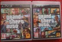 GTA IV + GTA V PS3 PL komplet Grand Theft Auto Auto PS3 2 gry
