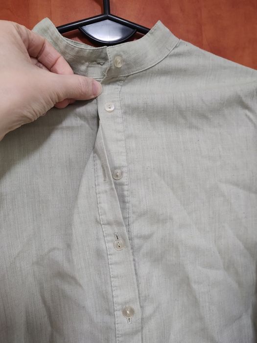 Wygodna zielonkawa koszula damska vintage retro lata 90 elegancka bluz