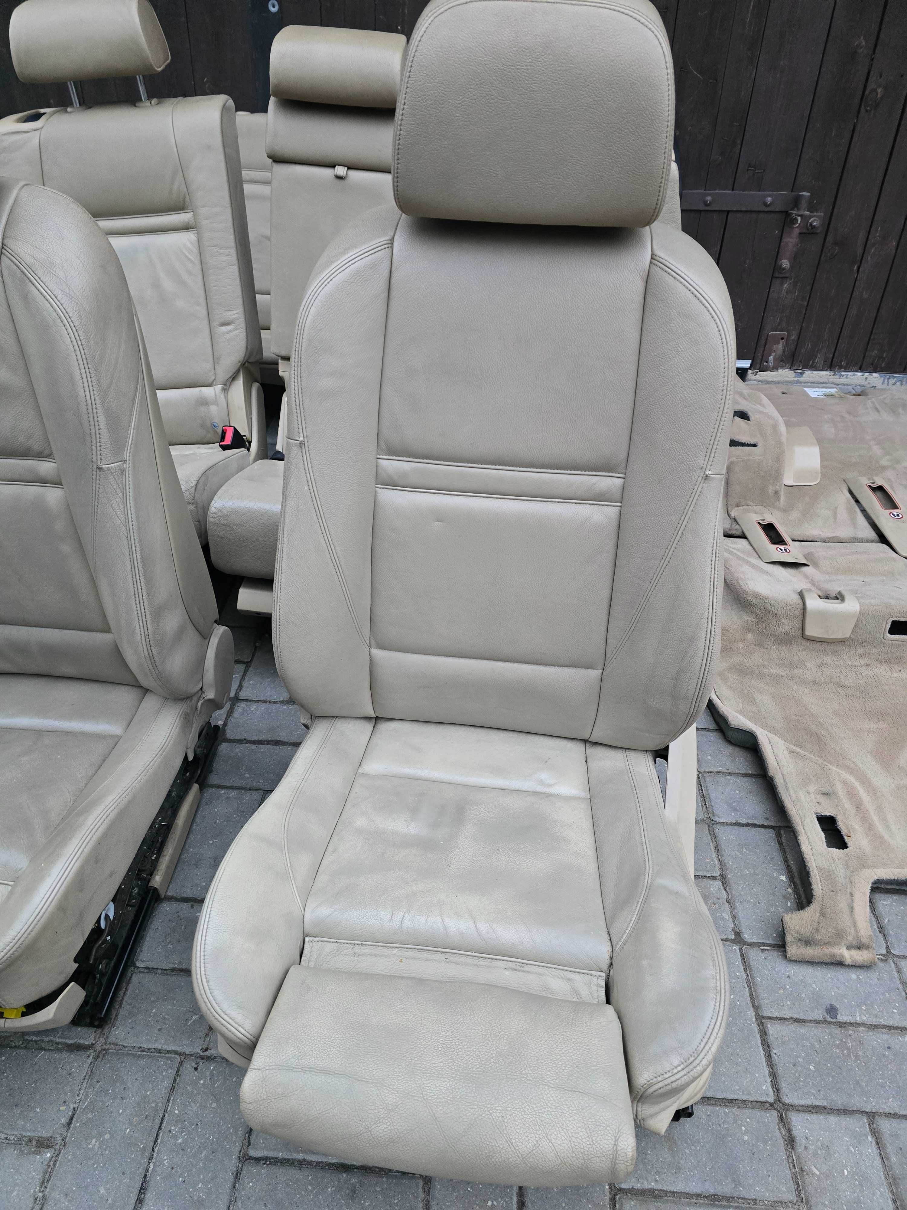 BMW X5 E70 Fotele Kanapa Boczki Wnętrze 7 Osobowy KOMPLET