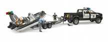 Dodge RAM 2500 Policyjny Pikap z łodzią pudełko,200x518 mm