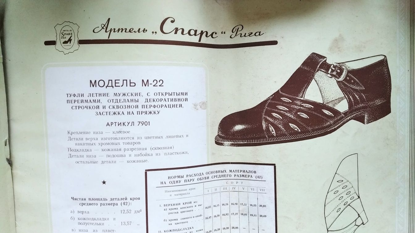 Книга. Антикварный каталог обуви 1954г.