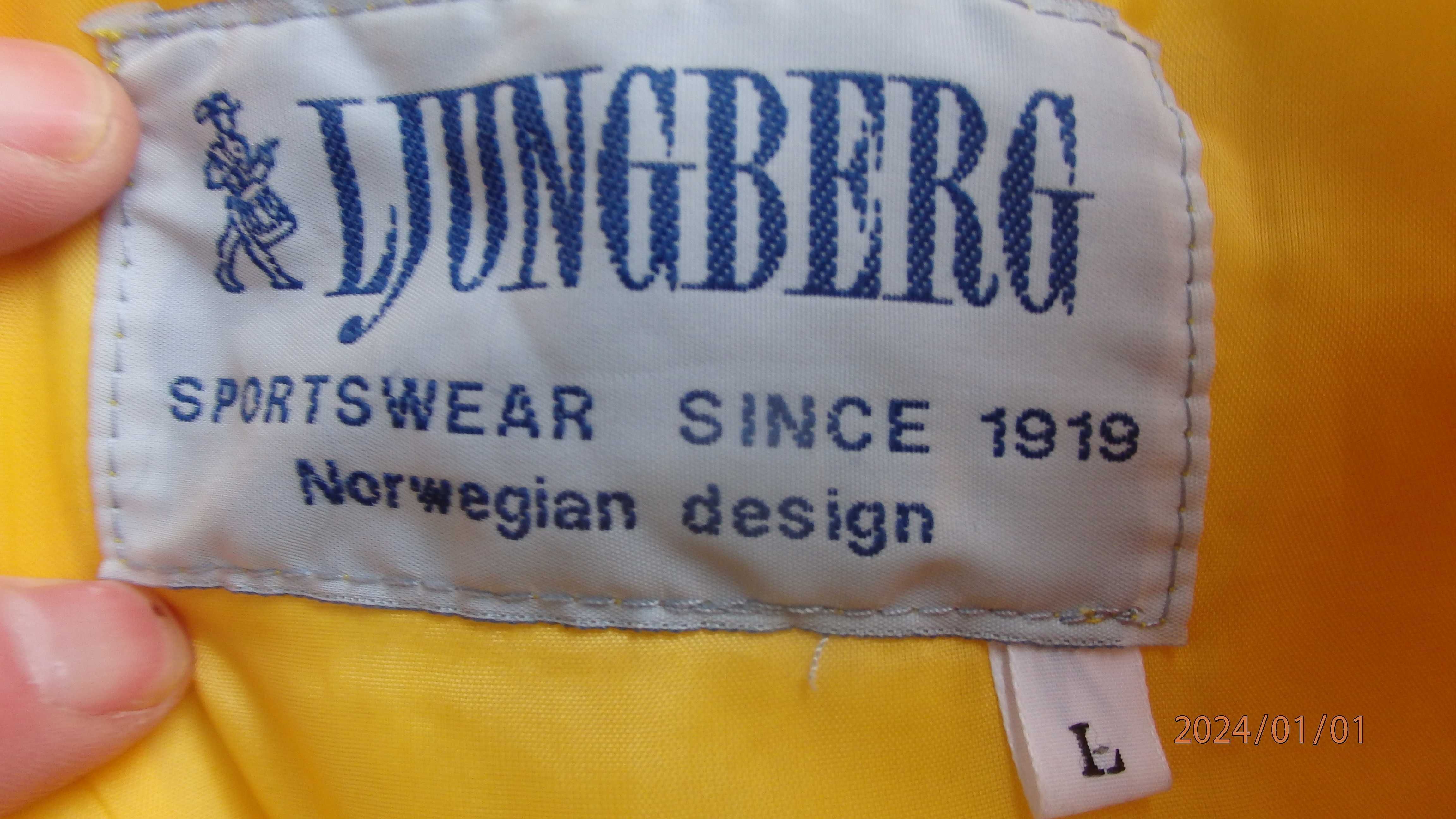 Spodnie zimowe ocieplane na szelkach. firmy Ljungberg rozmiar L