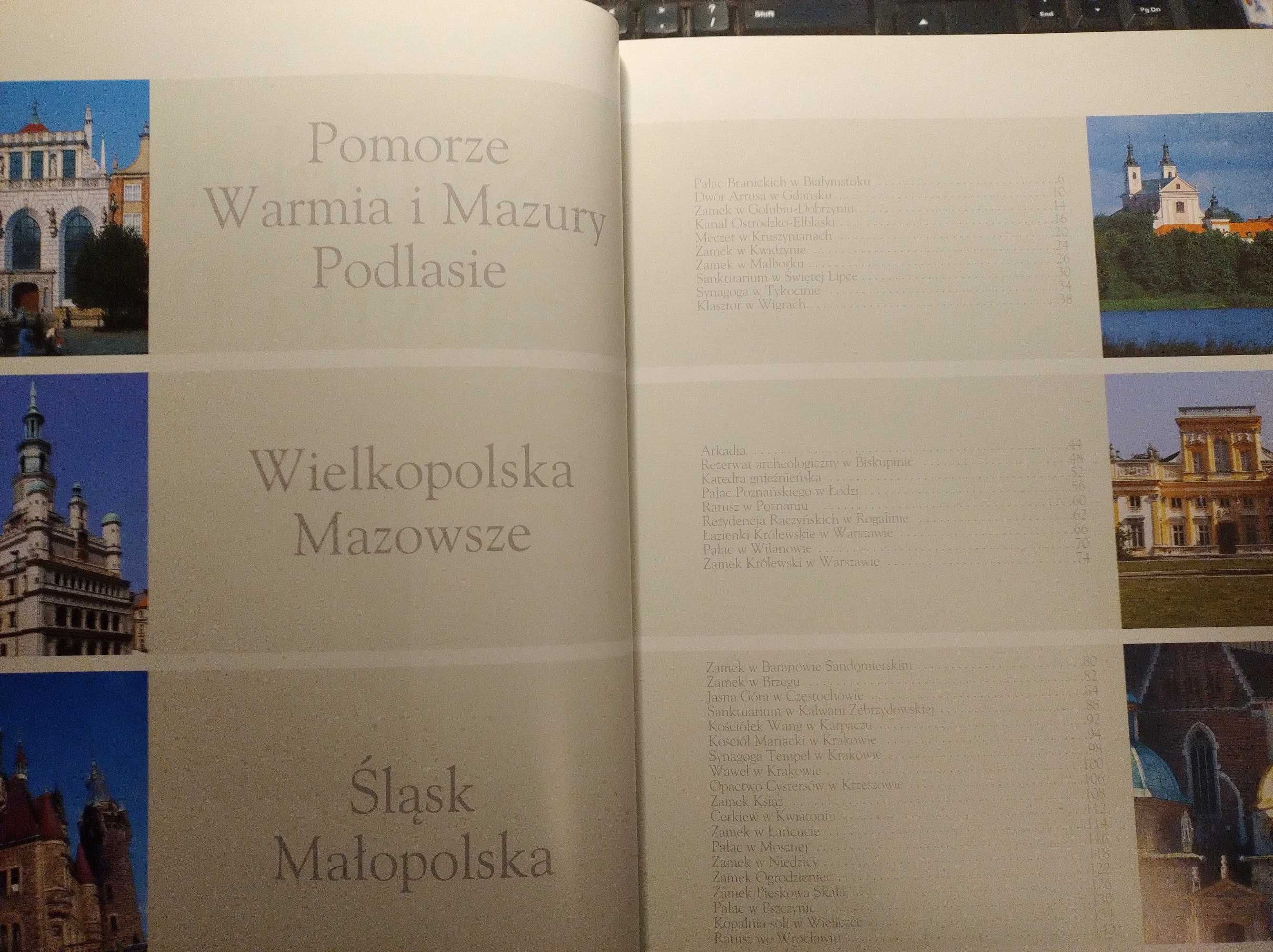 Piękny album na prezent Najpiękniejsze zabytki w Polsce, jak nowy