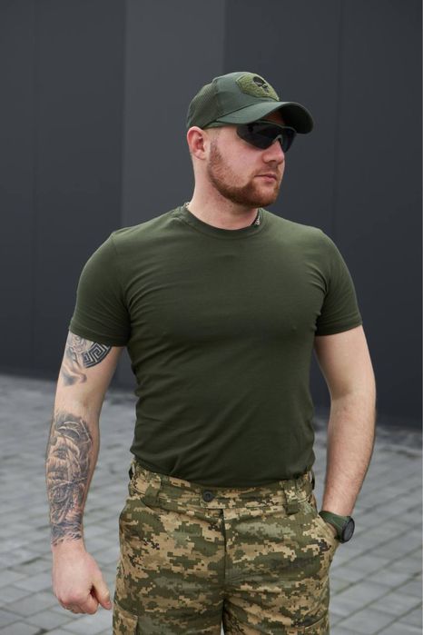 Військова тактична футболка ЗСУ ХБ олива, койот, мультикам, піксель