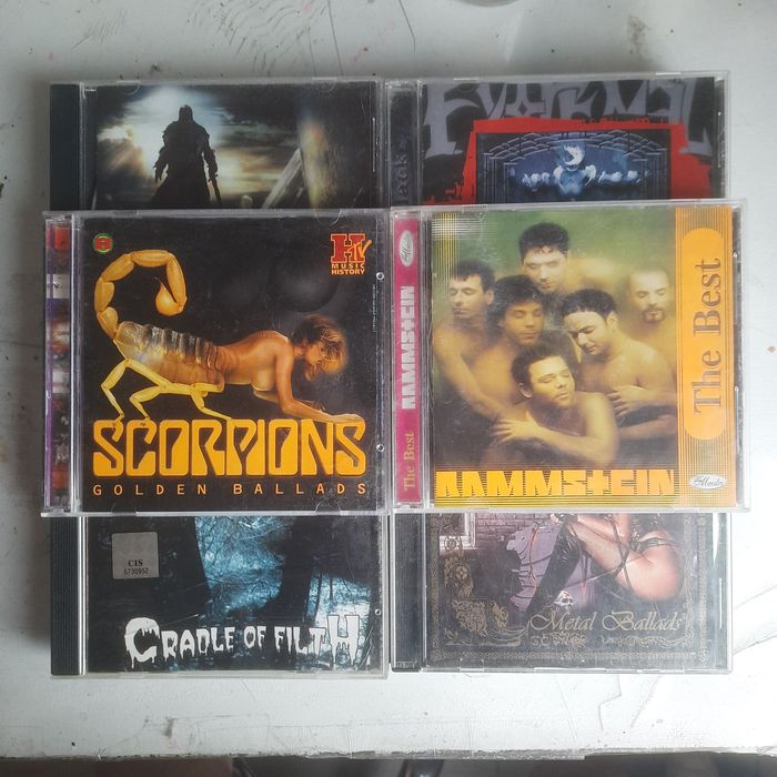 CD диски метал и рок групп