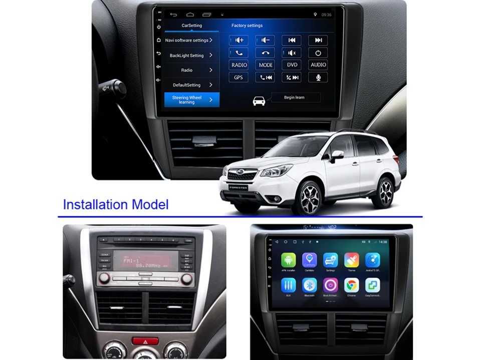 Radio samochodowe Android Subaru Forester (9") 2008.-2012