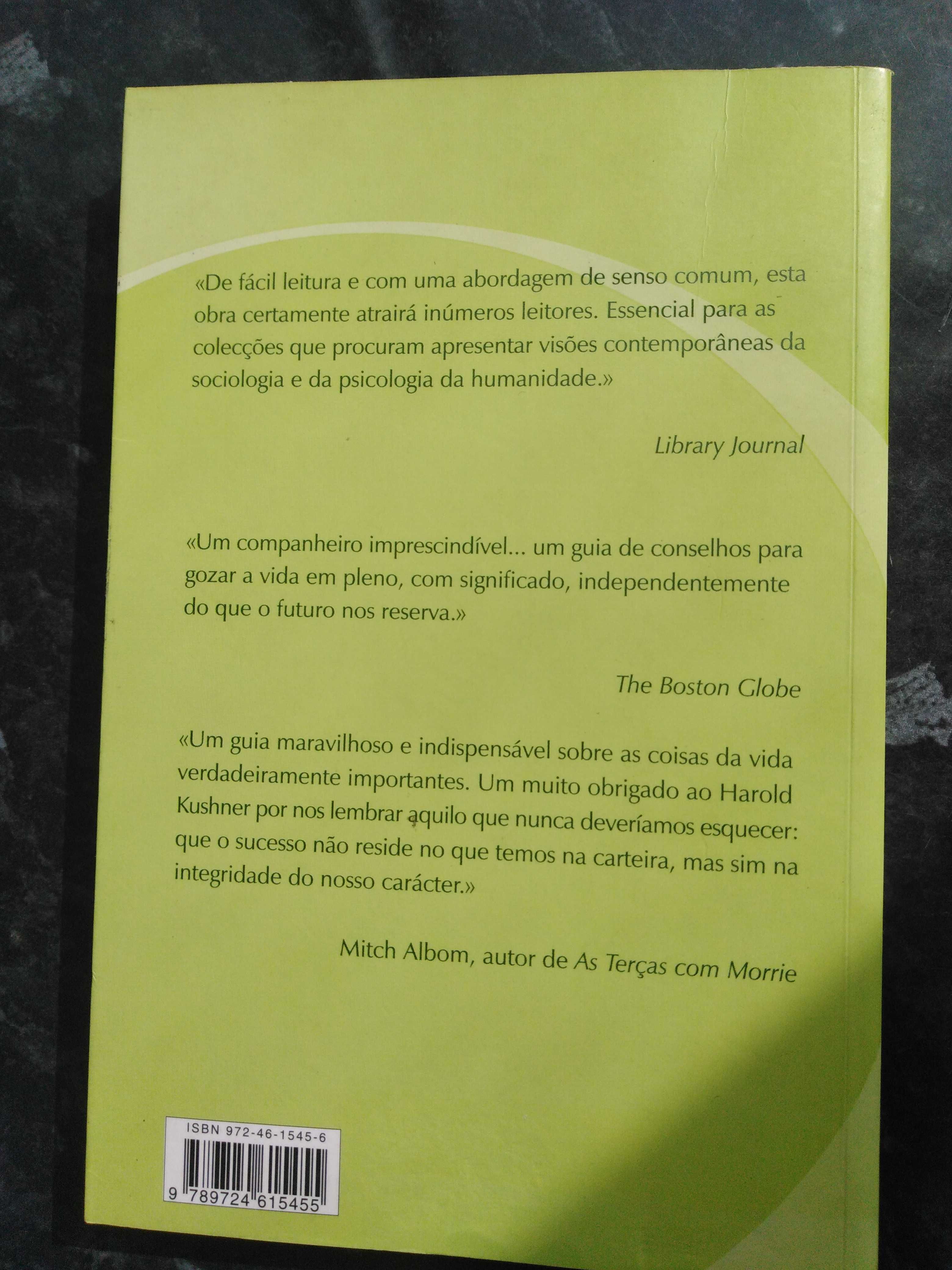 Dar um sentido à vida - Harold Kushner 1ª Edição