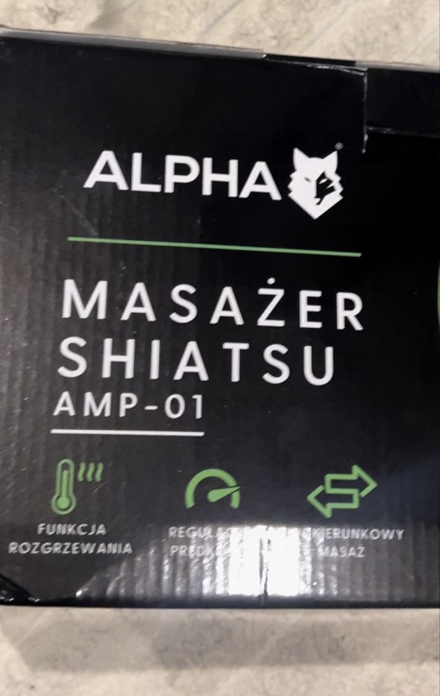 Shiatsu masażer poduszka masująca do masażu karku pleców Alpha APM-01