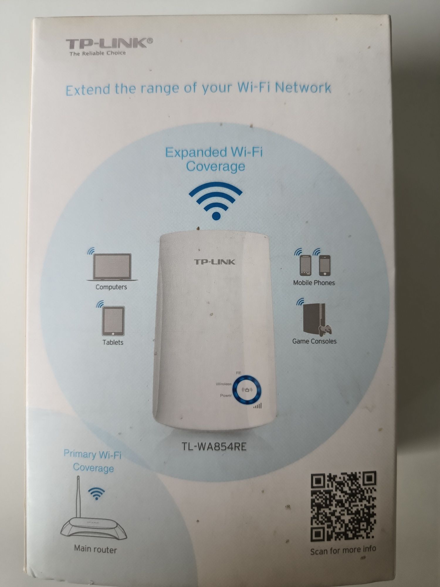 Wzmacniacz sygnału wifi wi-fi TP-Link TL-WA854RE