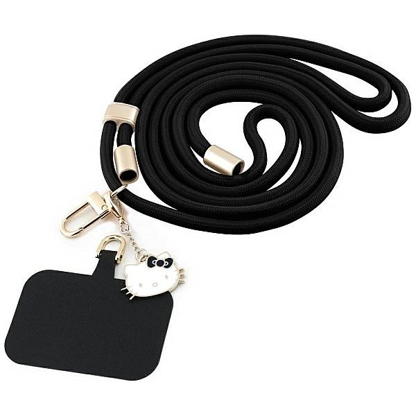 Uniwersalna smycz do telefonu Hello Kitty Patch & Kitty Head Charm - c