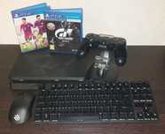 PlayStation 4Slim Super Stan Klawiatura Mysz Steelseries 2gry Pad Sony