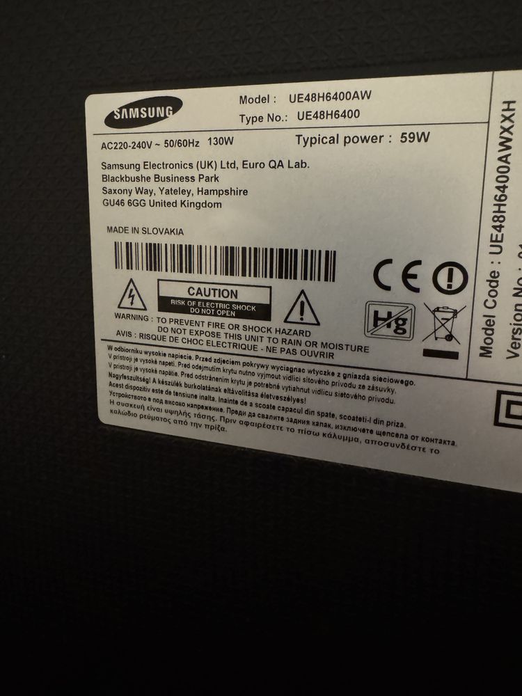 Samsung 48 cali 3D + dekoder