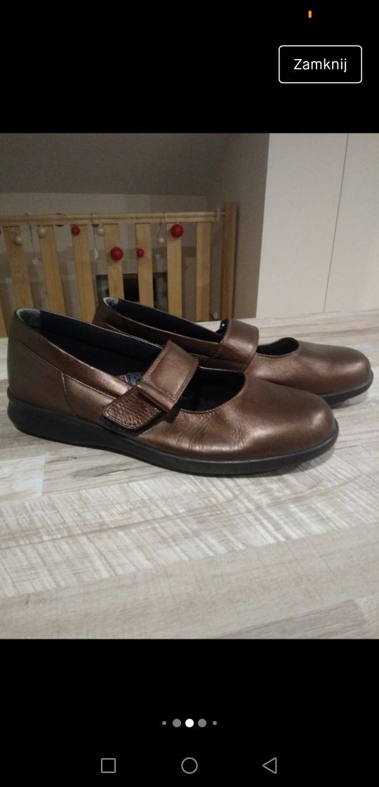 Buty miedziane złota rozmiar 8 czyli 41 27cm