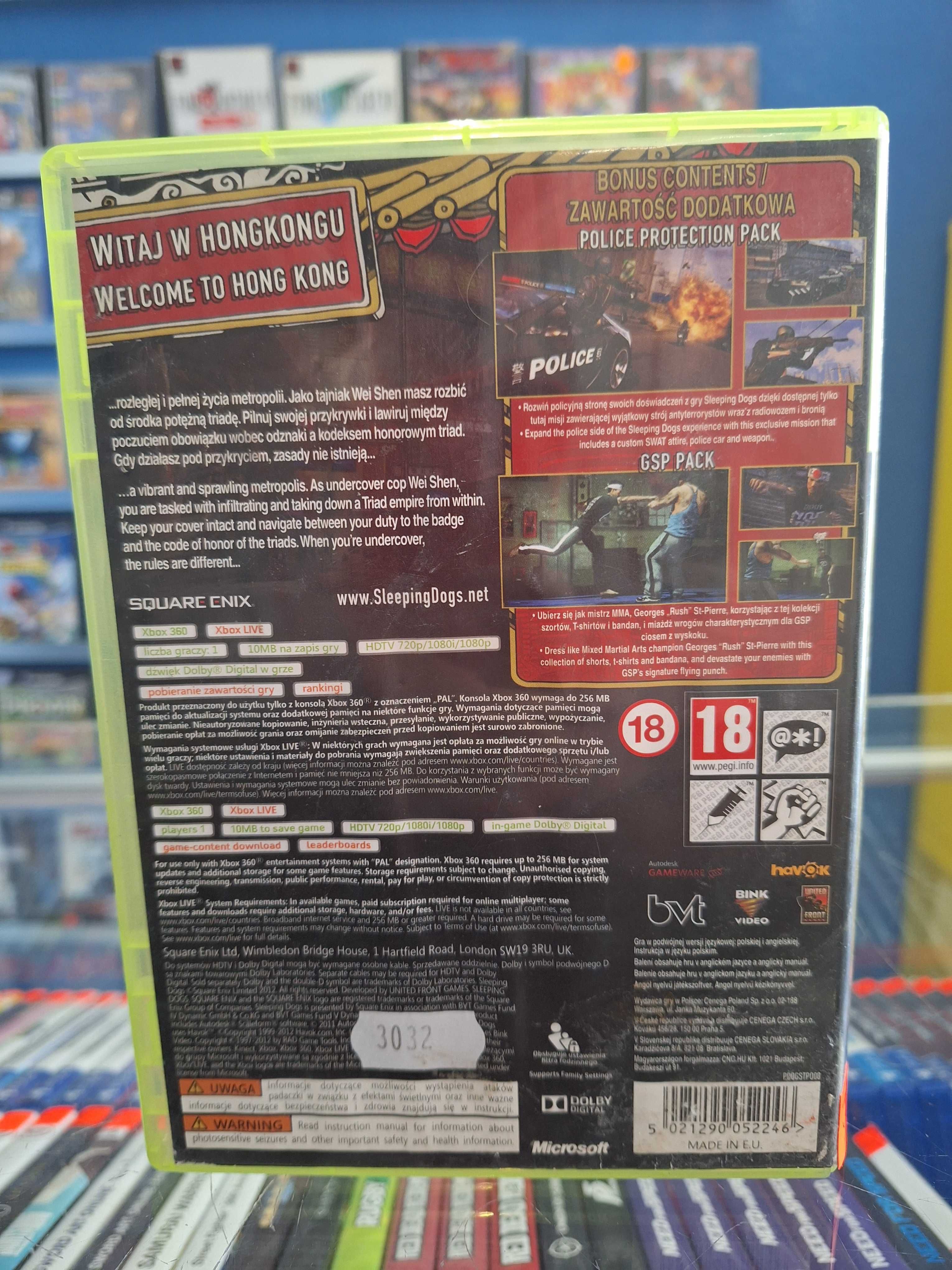 Sleeping Dogs Xbox 360, BDB, Sklep, Wysyłka, Wymiana Centrum Grania