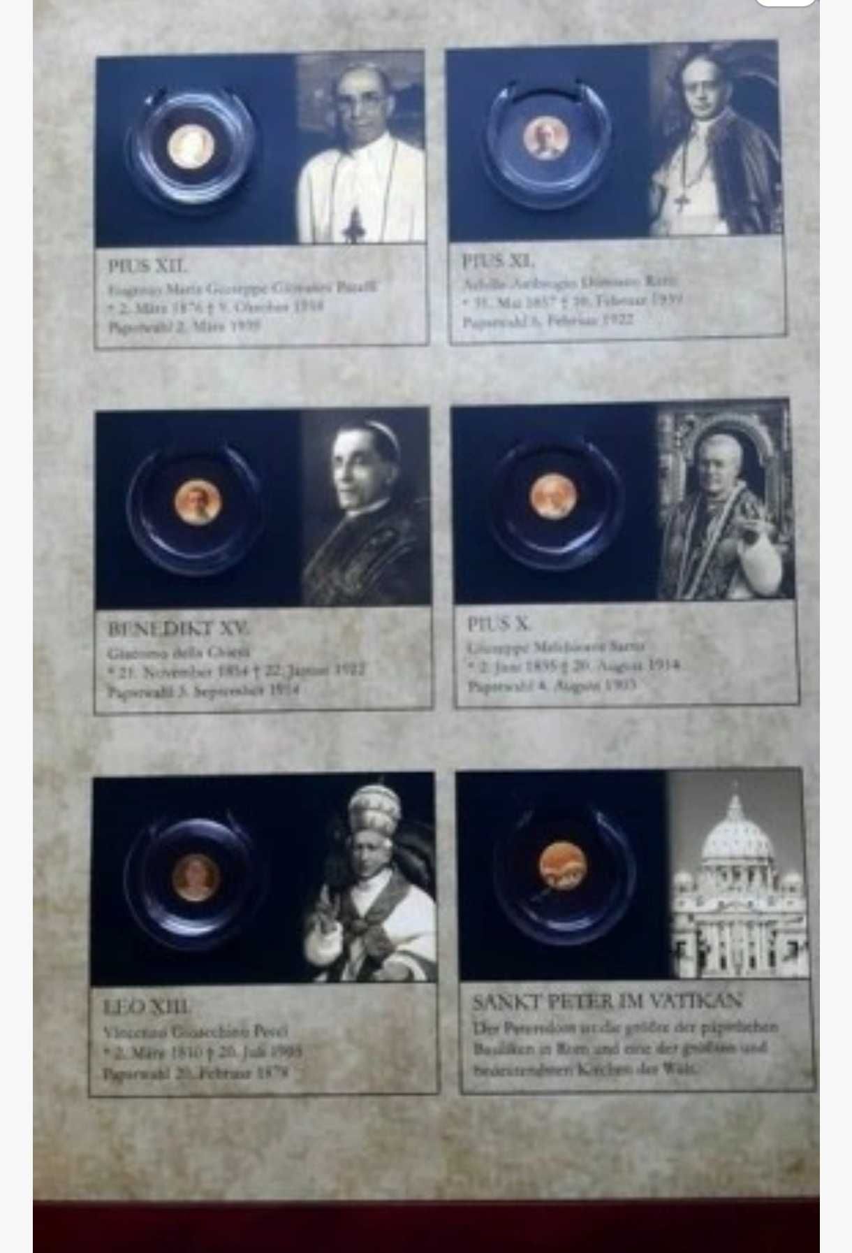 Najsłynniejsi Papieże -2017 - zestaw w albumie