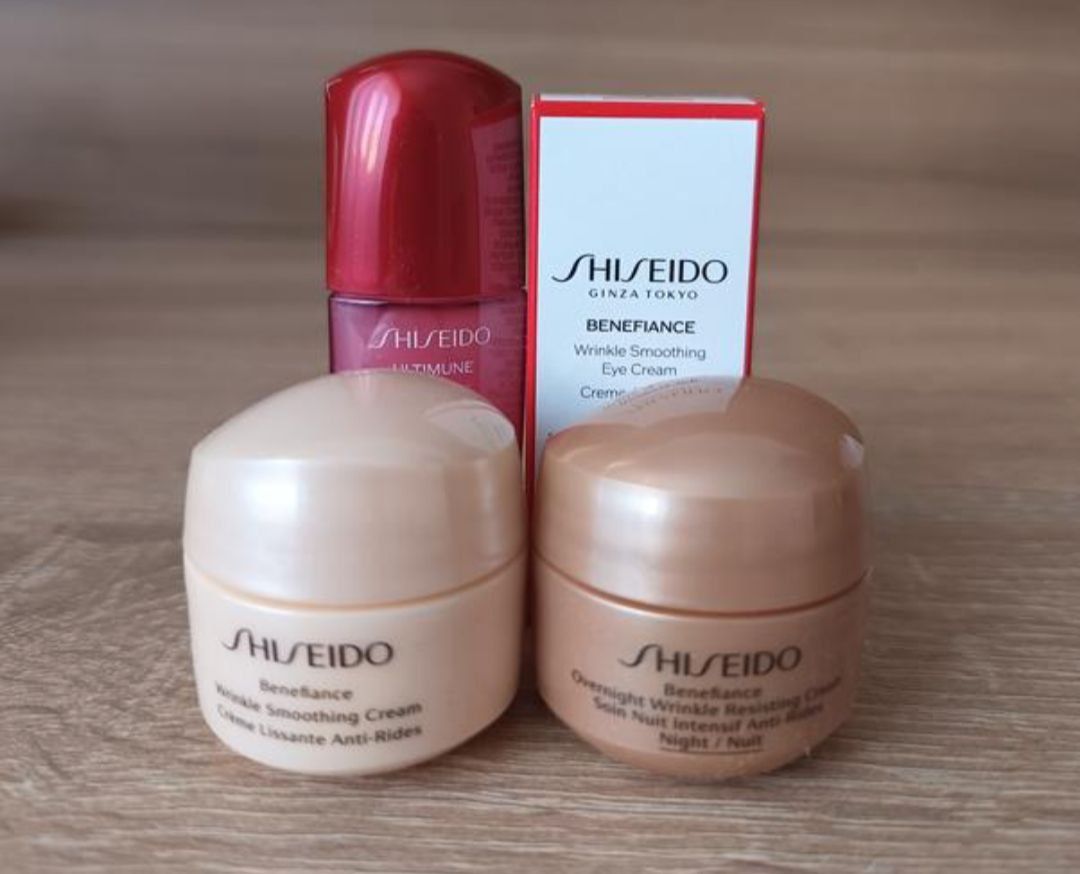 Набір для обличчя shiseido benefiance крем концентрат навколо очей про