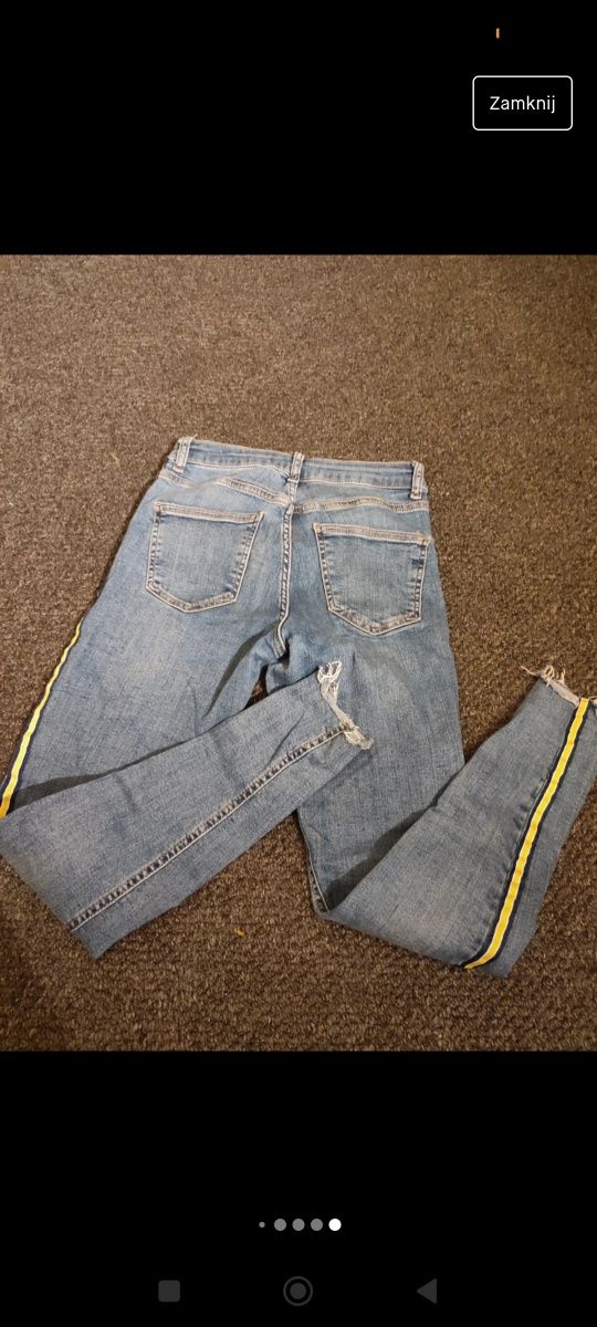 Spodnie jeansy z lampasami  Denim Co 36 S