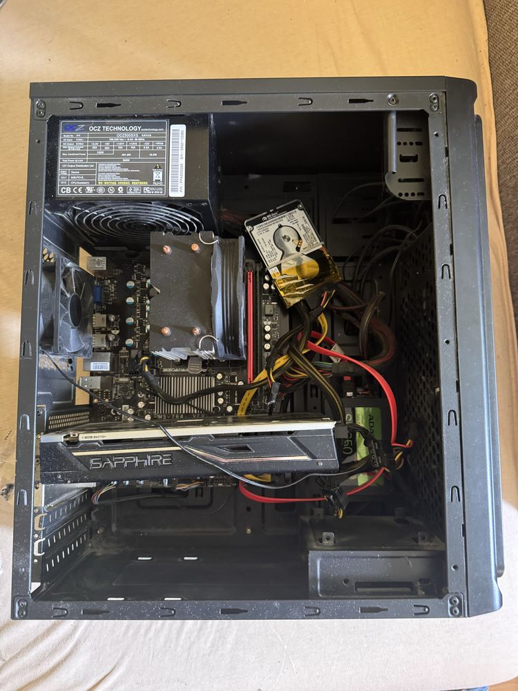 Komputer stacjonarny do gier / nauki – RX 480, 12 GB RAM, SSD