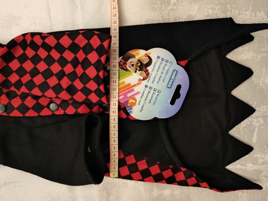 Roupa para Cão Estilo Joker – Preta e Vermelha - L