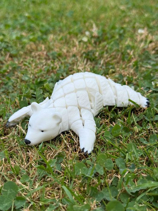 Niedźwiedź Polarny 3D – Segmentowy Lodowy Król, super gadżet, prezent