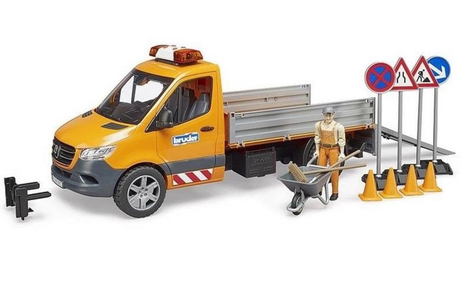 MB Sprinter Komunalny z figurką budowlańca, modułe pudełko,197x510 mm