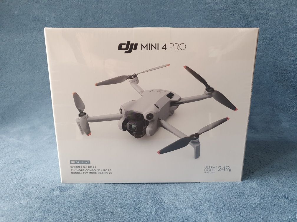 Nowy Dron DJI Mini 4 Pro Fly More Combo i Kontroler RC2 Gwarancja Łódź