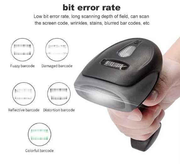 Портативний сканер штрих-кодів U20 (USB/2.4G WiFi/Bluetooth)