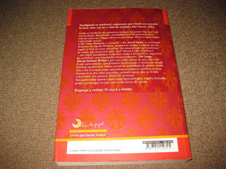 Livro "Um Longo Fim-De-Semana Erótico" de Lana Holstein e David Taylor