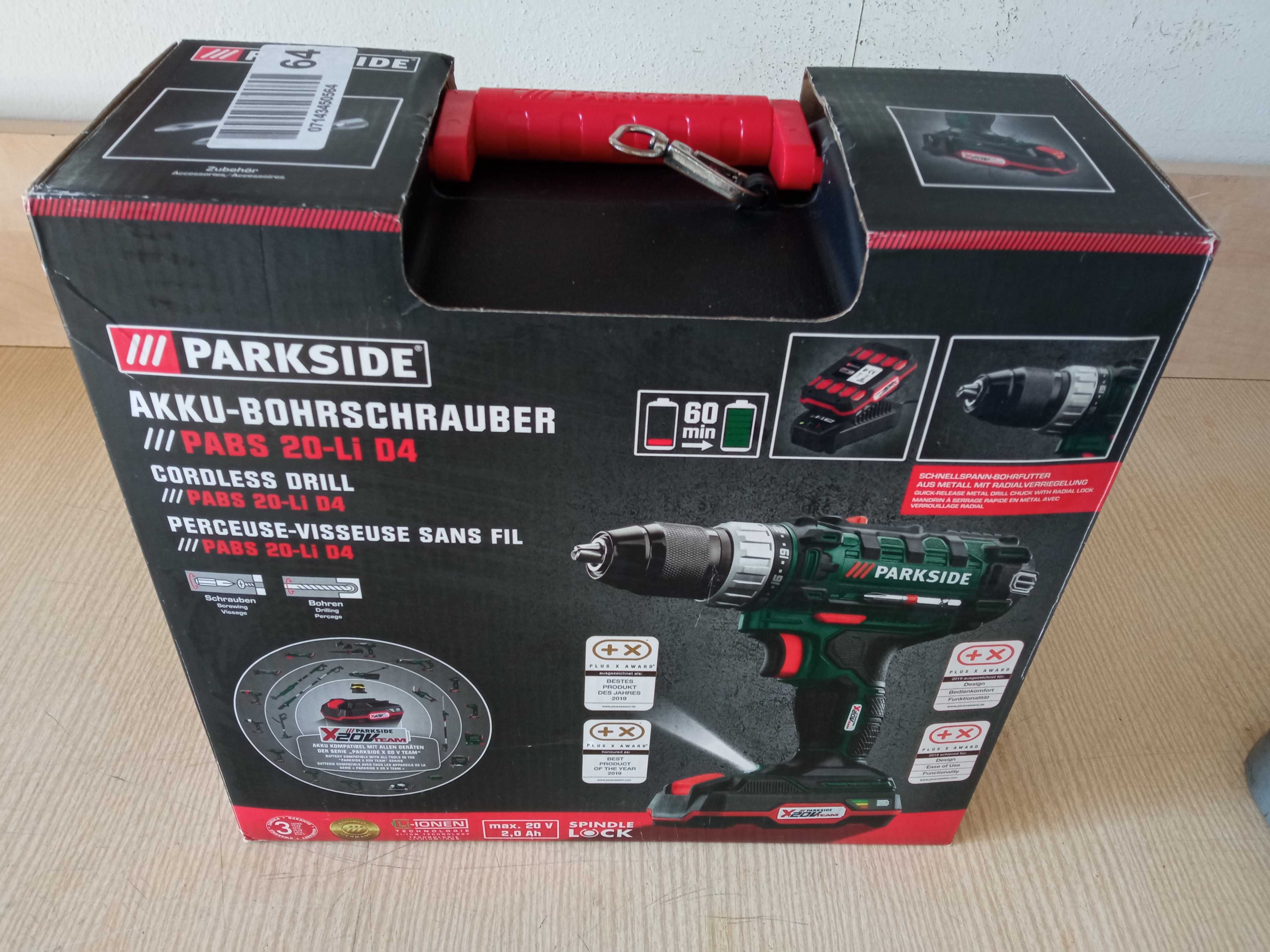 Parkside walizka skrzynka do wiertarki akumulatorowej