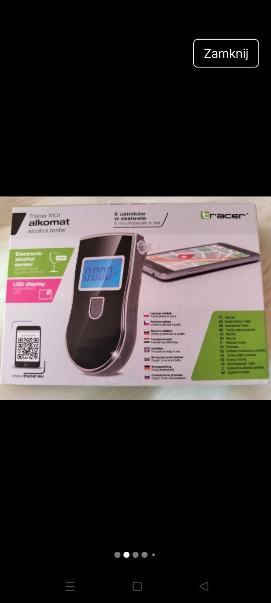 Nowy alkomat Tracker X101