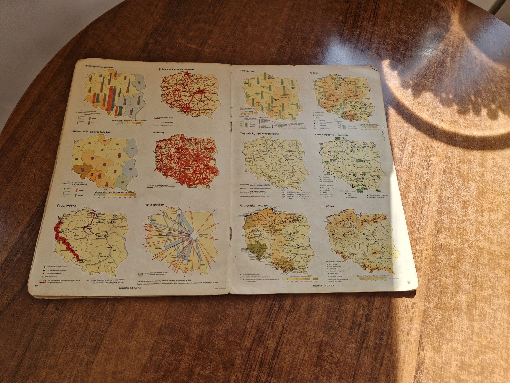 Polska atlas geograficzny 1968