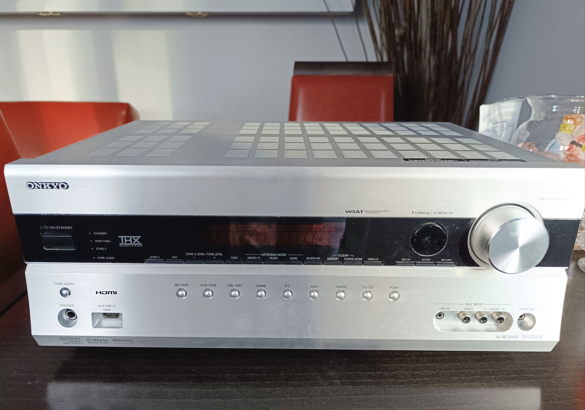 Amplituner stereo kina domowego 7.2 kanałowy ONKYO TX-SR608