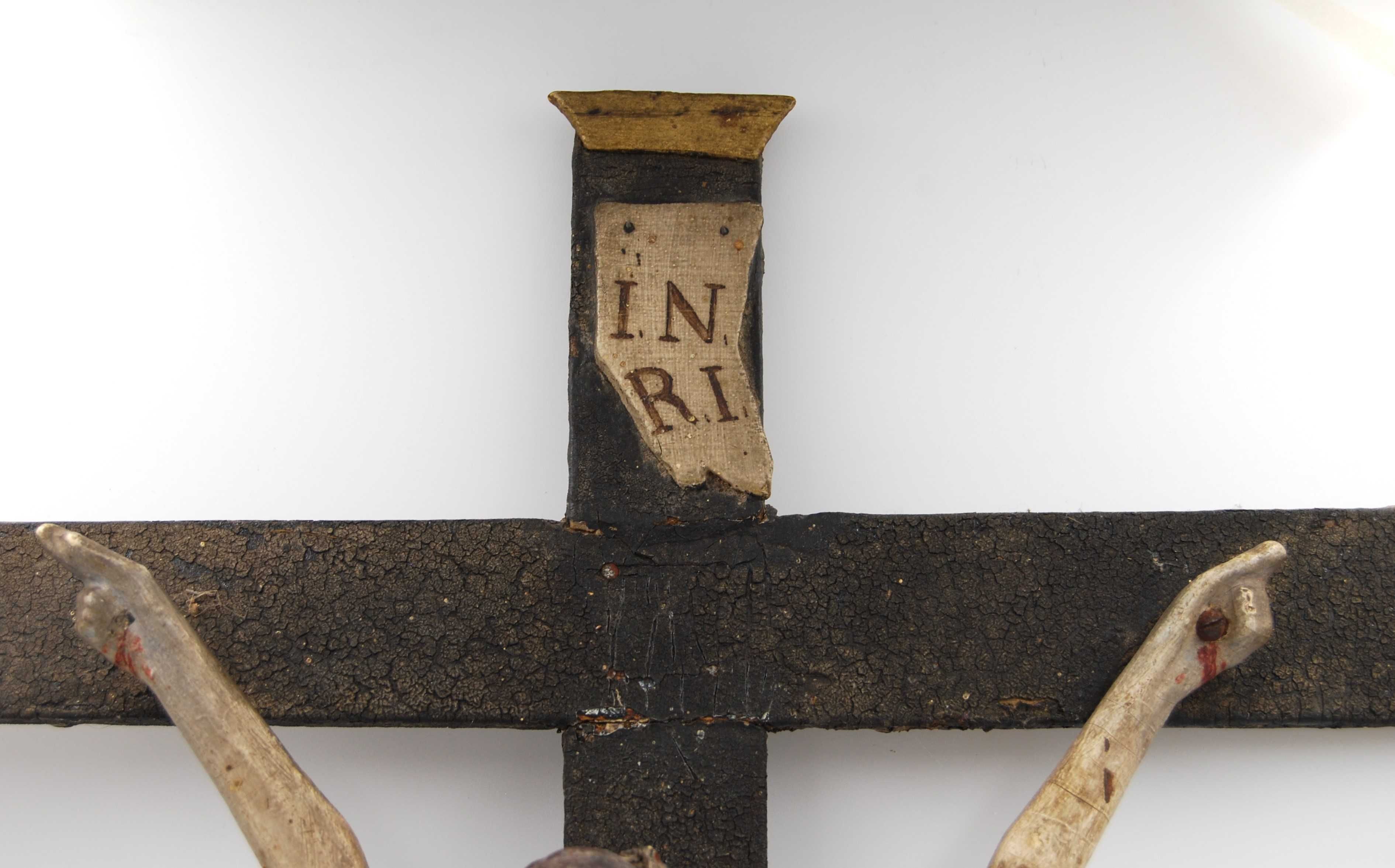 Krucyfiks - Jezus na krzyżu rzeźba XIX wiek