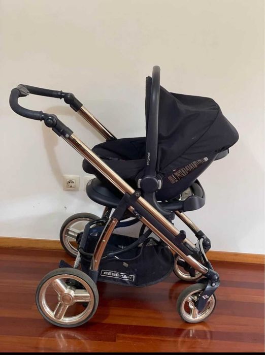 Carrinho bebecar Ip Op + babycoque + alcofa e cadeira