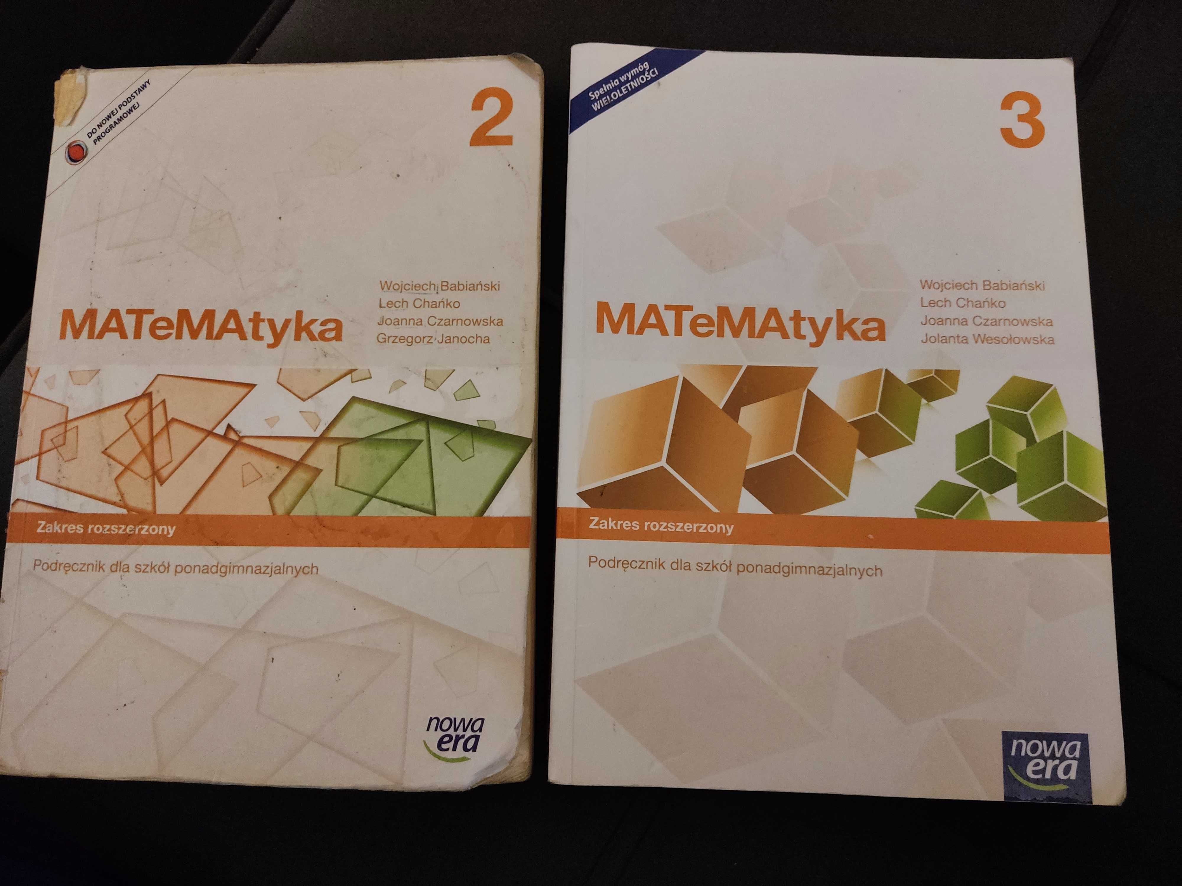 Podręcznik do matematyki cz.2 i 3
